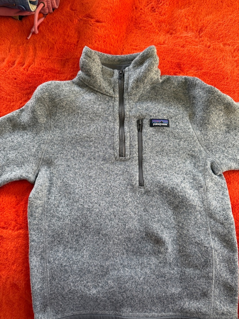 Patagonia Grey Knit Half-Zip Better Sweater